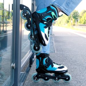 Inline Skates Karuso size 37-41 for kids/adults with LED wheels | ChronoSports