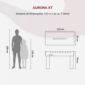 Airhockey table Aurora-XT with LED | Carromco