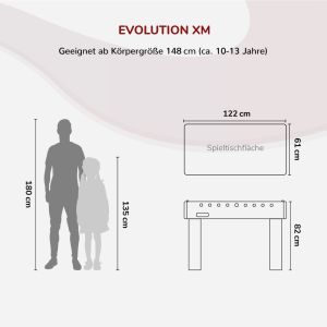 Kickertisch Evolution-XM Carromco