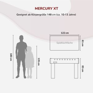 Kickertisch Mercury-XT Carromco