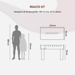 Kickertisch Rialto-XT, klappbar | Carromco