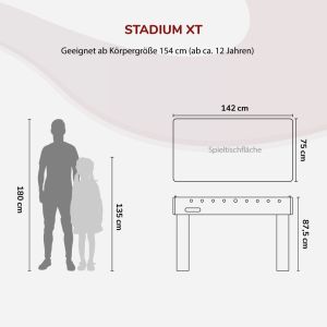 Kickertisch Stadium-XT (blau) | Carromco