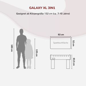 Galaxy-XL Multifunktionstisch, 3in1 | Carromco