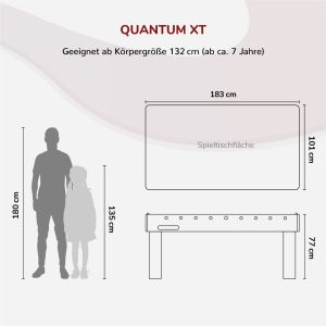 Airhockey-Tisch Quantum-XT mit LED | Carromco